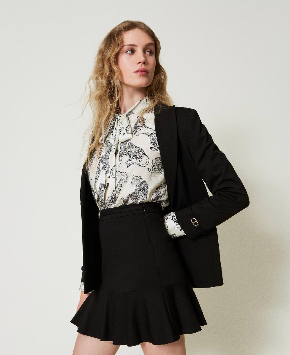 Scee By Twin Set Minigonna Con Cinturino Oval T