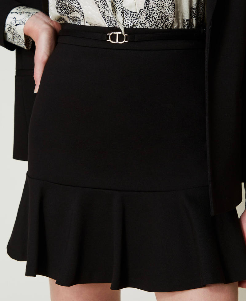 Scee By Twin Set Minigonna Con Cinturino Oval T