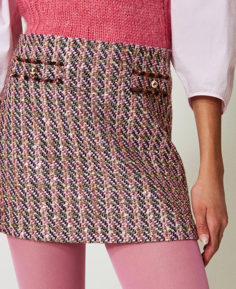 Scee By Twin Set Minigonna In Bouclé E Lurex