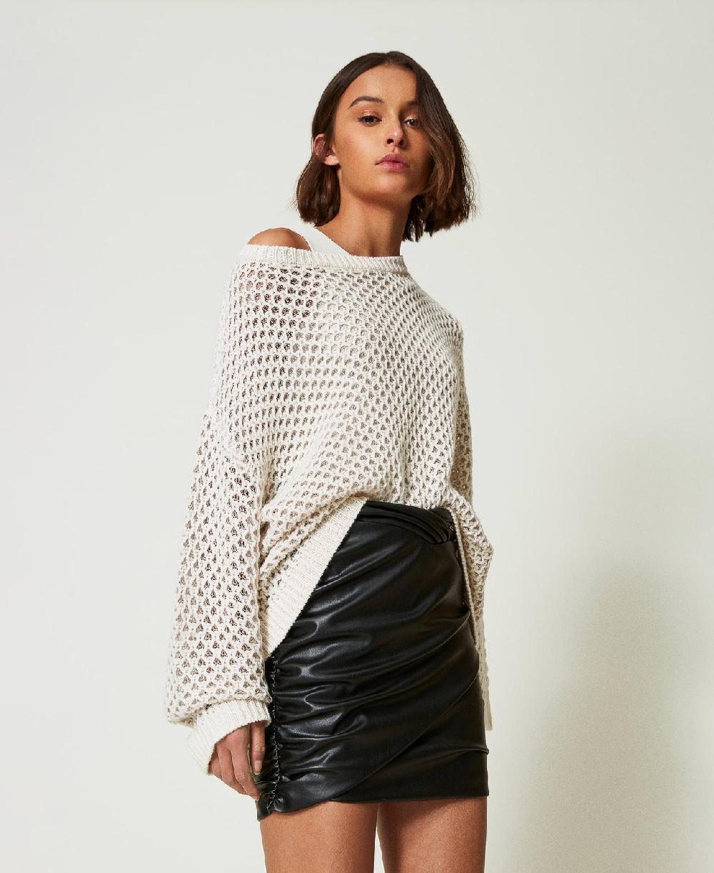 Scee By Twin Set Minigonna MYFO Con Arricciatura