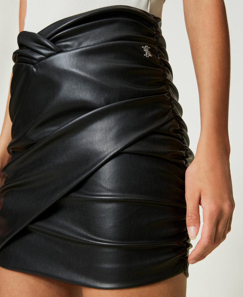 Scee By Twin Set Minigonna MYFO Con Arricciatura