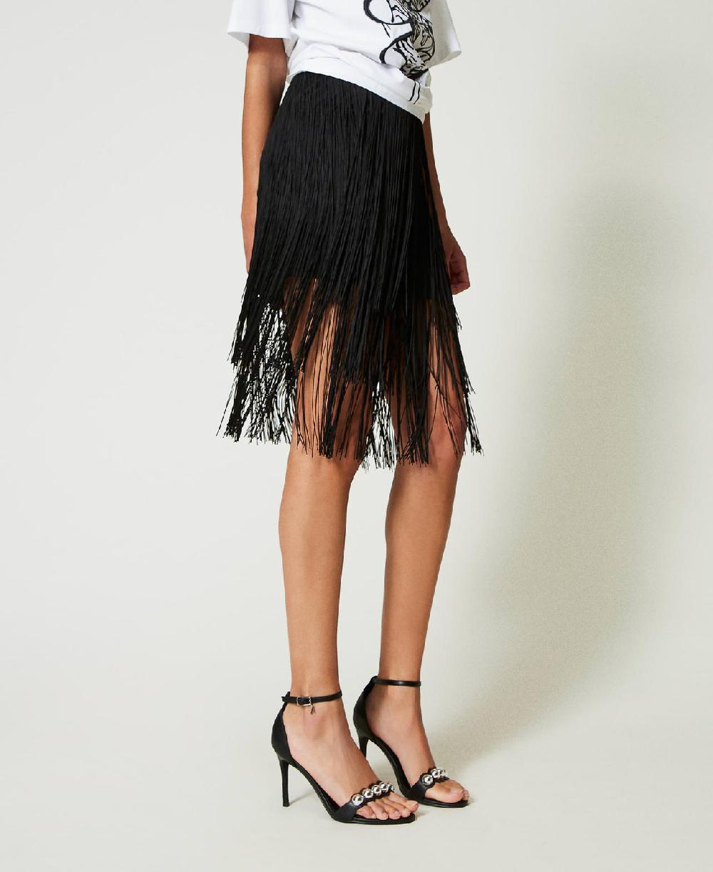 Scee By Twin Set Minigonna MYFO Con Frange