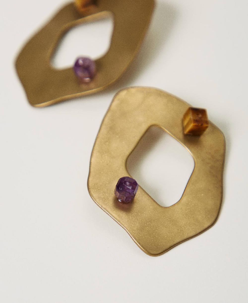 Scee By Twin Set Orecchino Ovale In Metallo