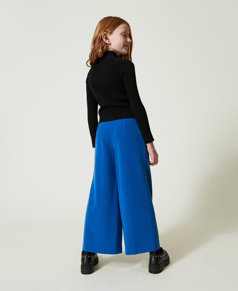 Scee By Twin Set Pantaloni A Palazzo In Flanella