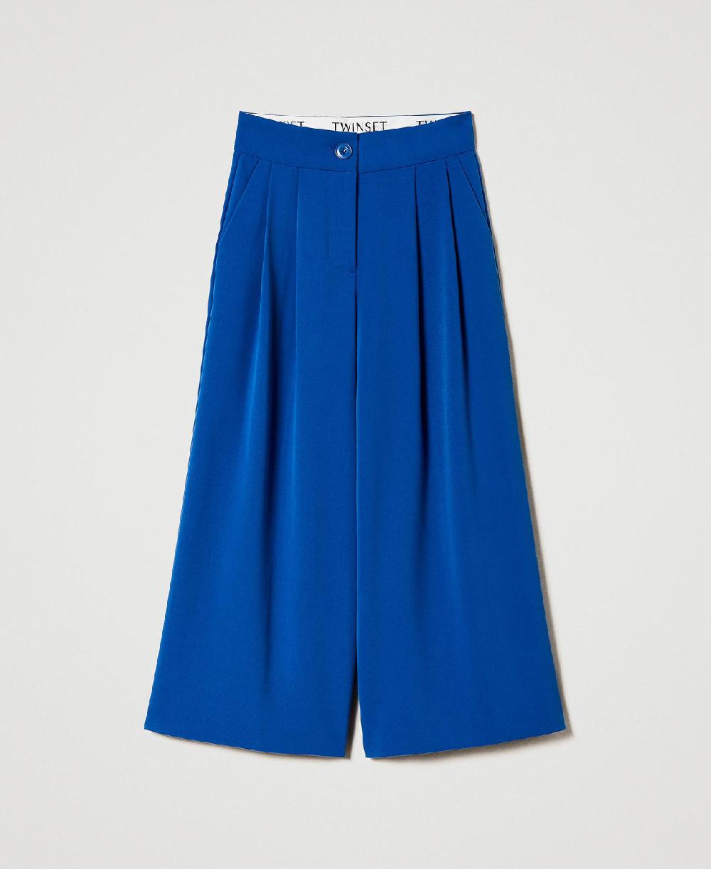 Scee by twin set Pantaloni a palazzo in flanella