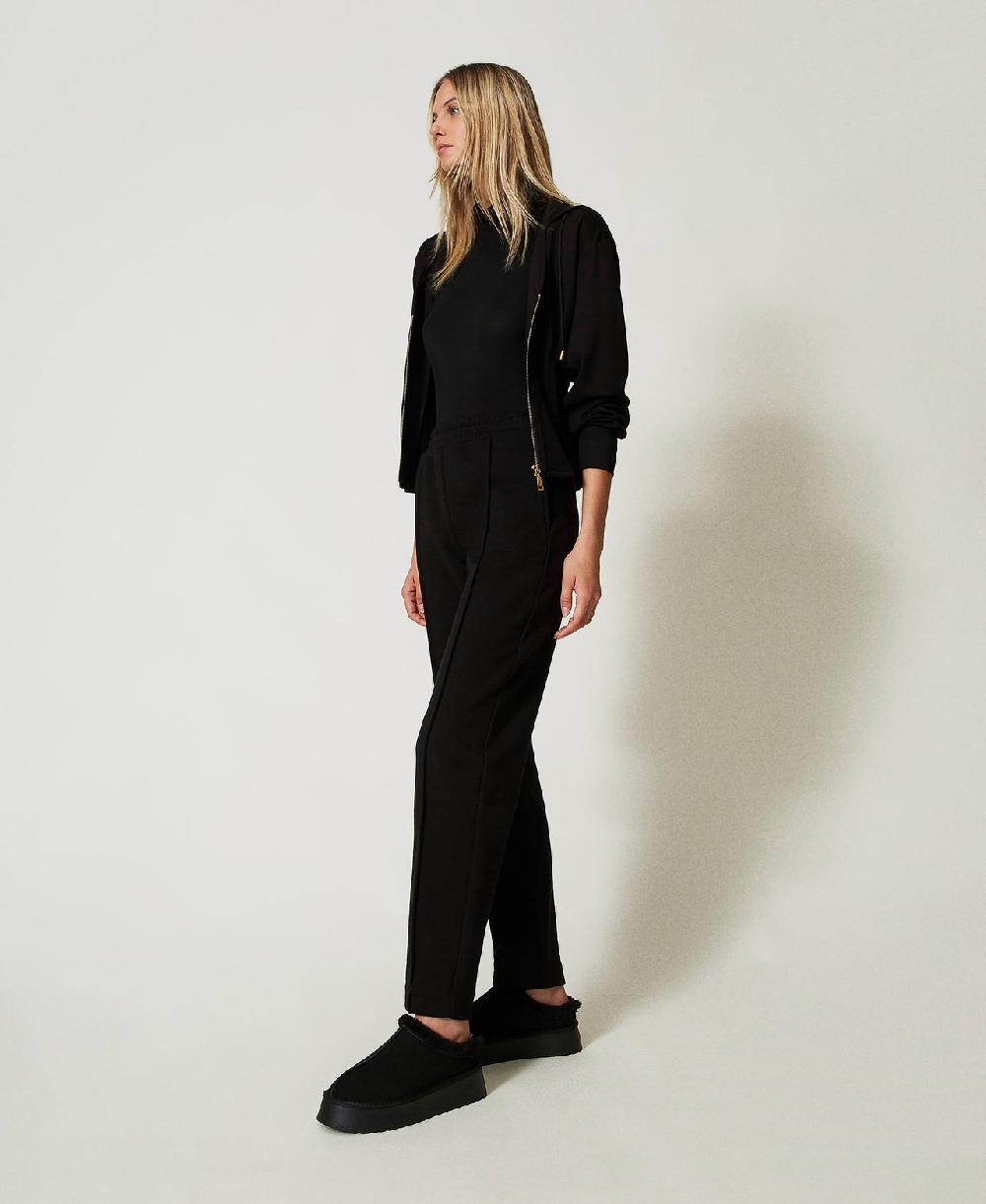 Scee By Twin Set Pantaloni A Sigaretta In Felpa