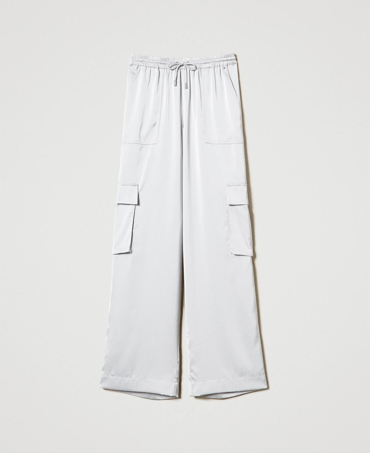 Scee by twin set Pantaloni cargo in raso