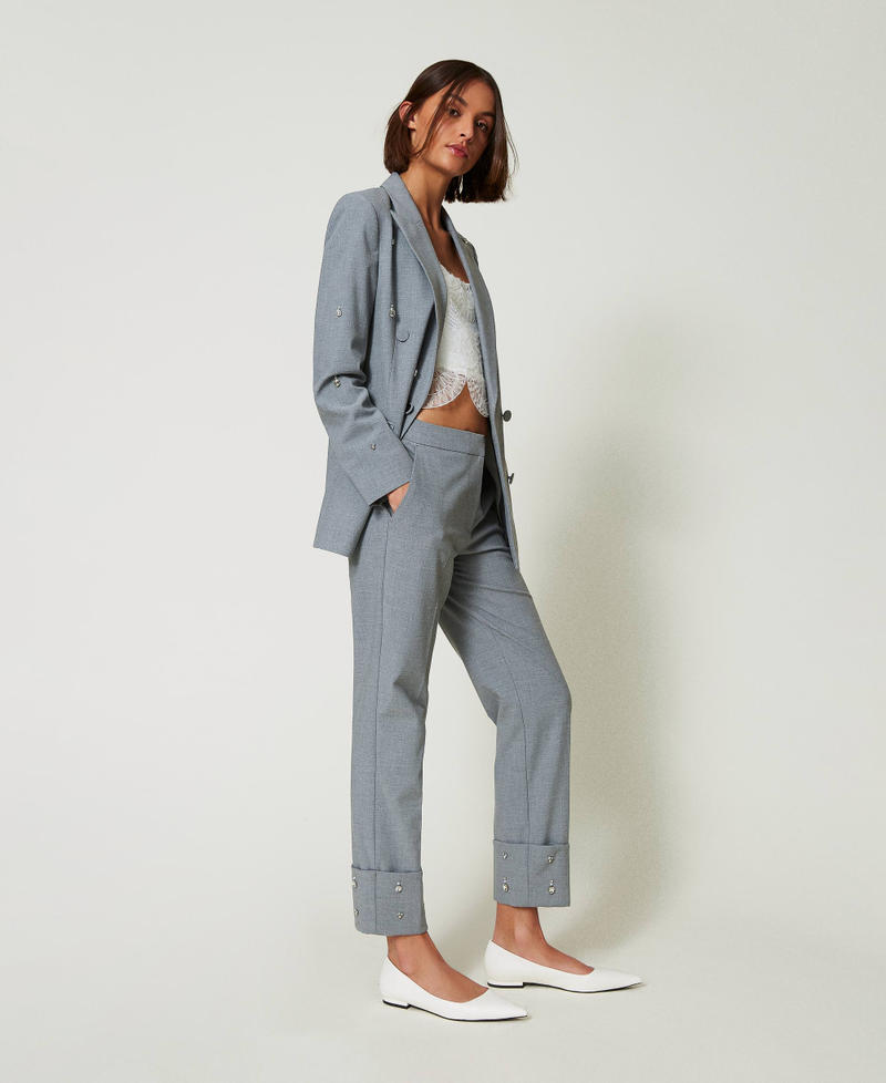 Scee By Twin Set Pantaloni Con Ricami A Mano