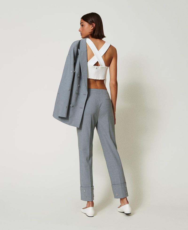 Scee By Twin Set Pantaloni Con Ricami A Mano