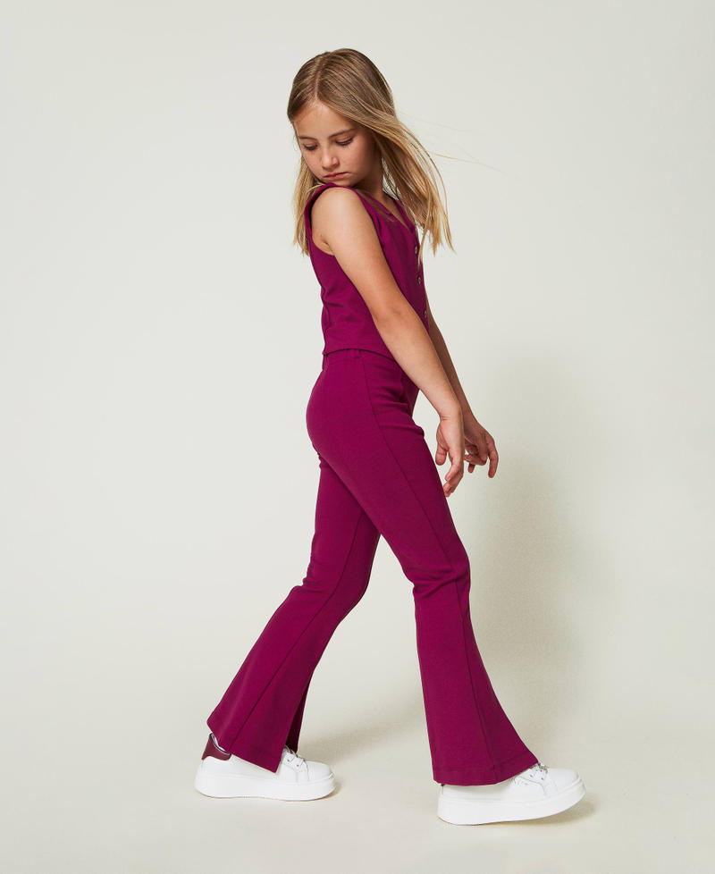 Scee By Twin Set Pantaloni Flare Con Spacco