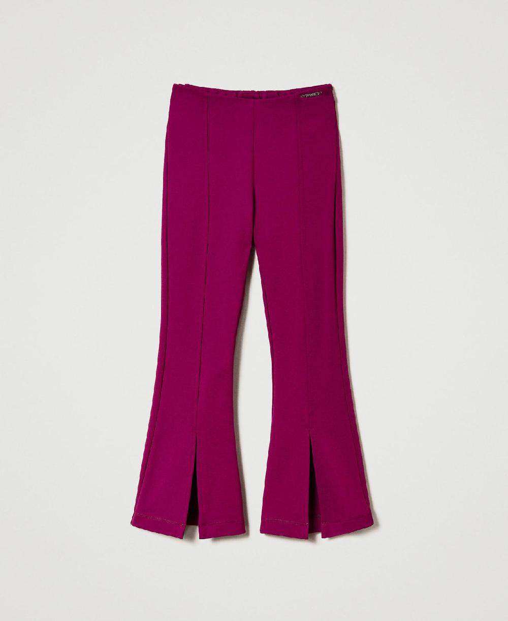 Scee by twin set Pantaloni flare con spacco