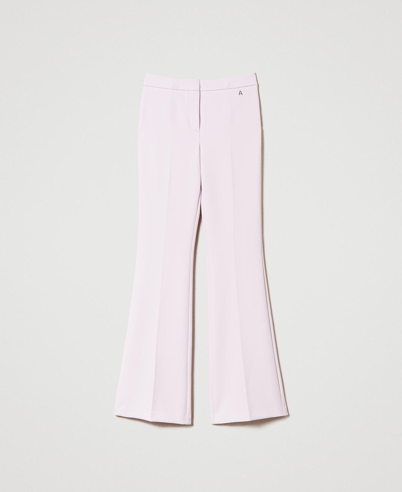 Scee by twin set Pantaloni flare in crêpe cady