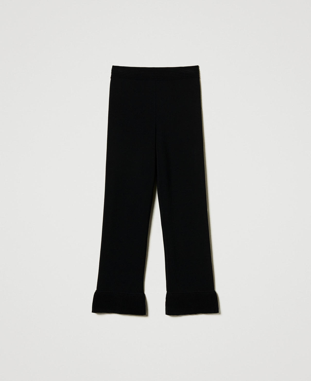 Scee by twin set Pantaloni flare in maglia