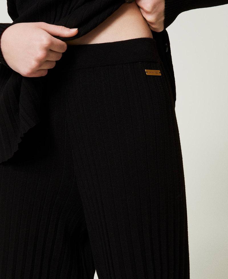 Scee By Twin Set Pantaloni In Maglia Plissé