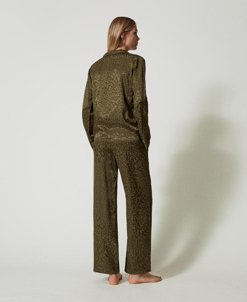 Scee By Twin Set Pigiama A Uomo In Raso Jacquard