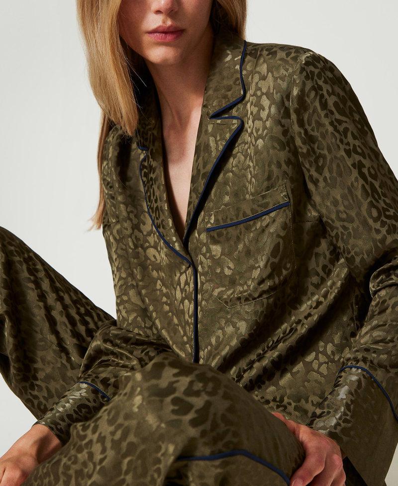 Scee By Twin Set Pigiama A Uomo In Raso Jacquard