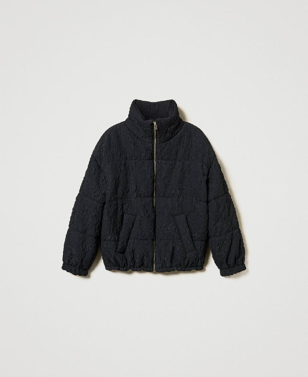 Scee by twin set Piumino corto goffrato