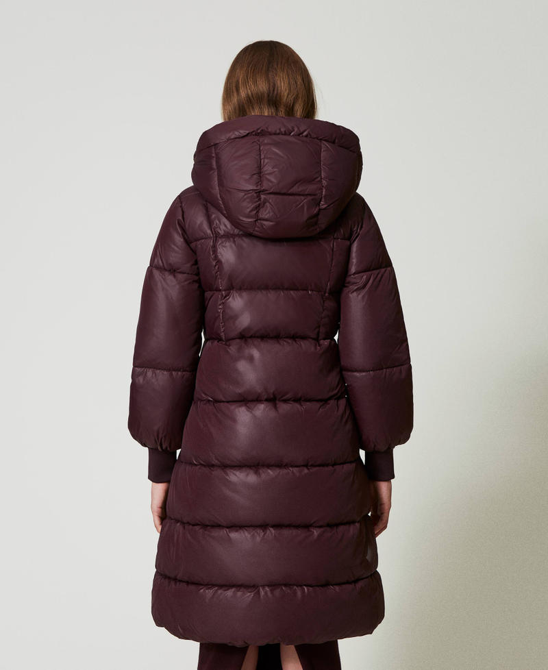 Scee By Twin Set Piumino Lungo Con Cappuccio