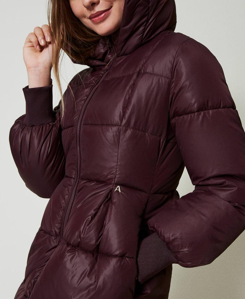 Scee By Twin Set Piumino Lungo Con Cappuccio