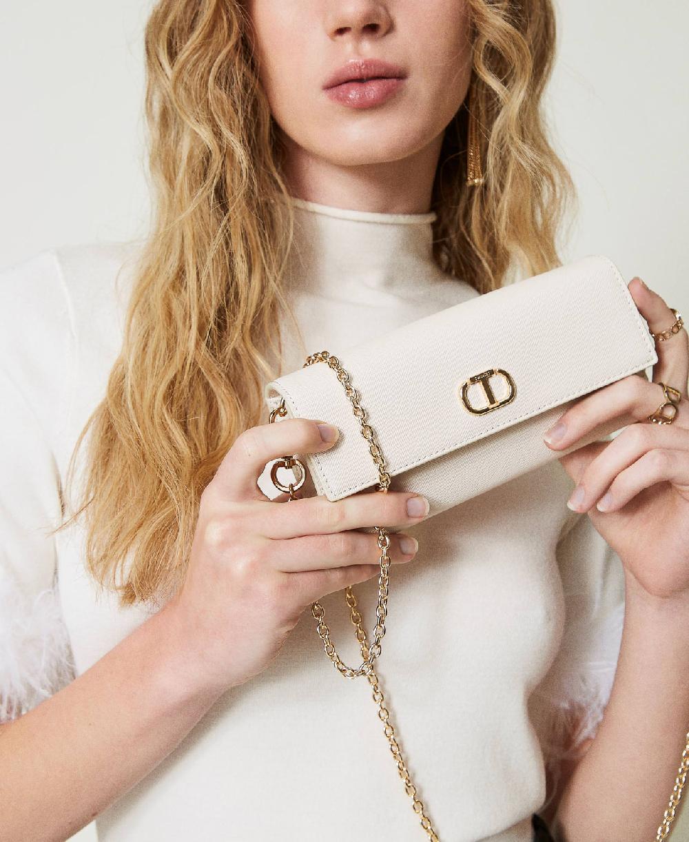 Scee by twin set Portafoglio con tracolla e Oval T