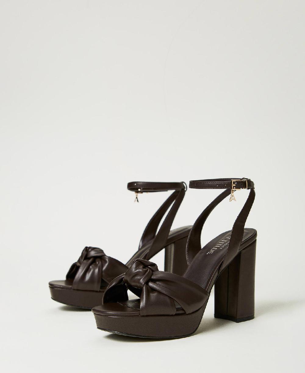Scee By Twin Set Sandali Platform Con Nodo