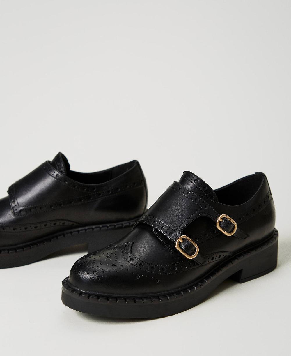 Scee By Twin Set Scarpe In Pelle Con Cinturini