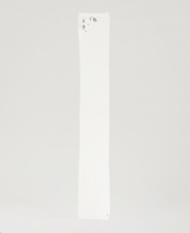 Scee By Twin Set Sciarpa Con Ricami E Logo