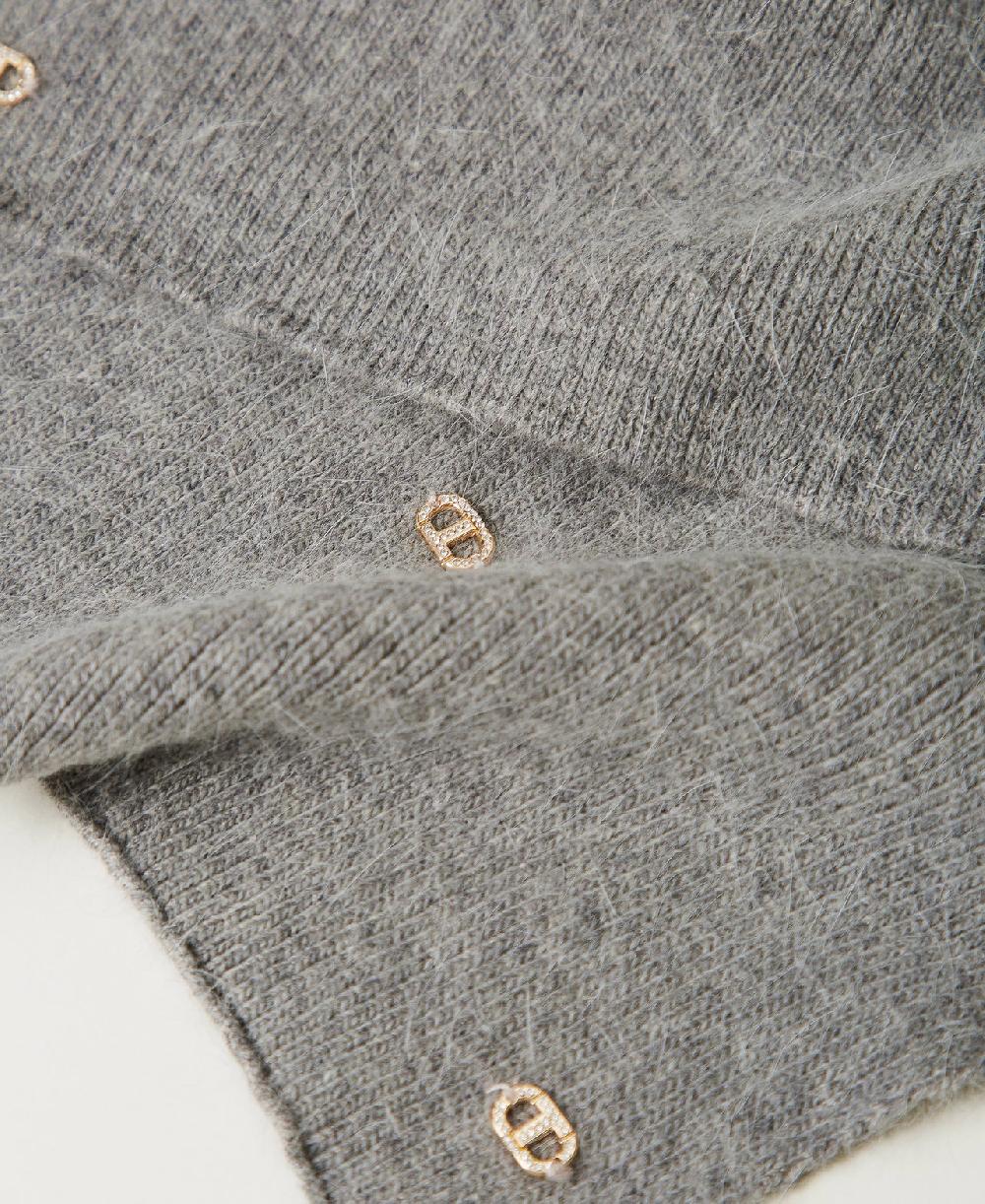 Scee by twin set Sciarpa in maglia con Oval T