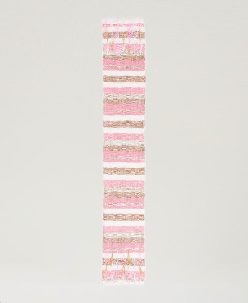 Scee By Twin Set Sciarpa Jacquard Con Piume