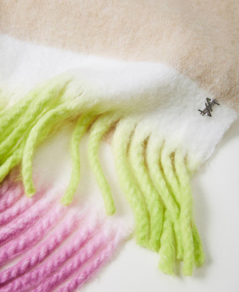 Scee By Twin Set Sciarpa MYFO Con Frange Sfumate