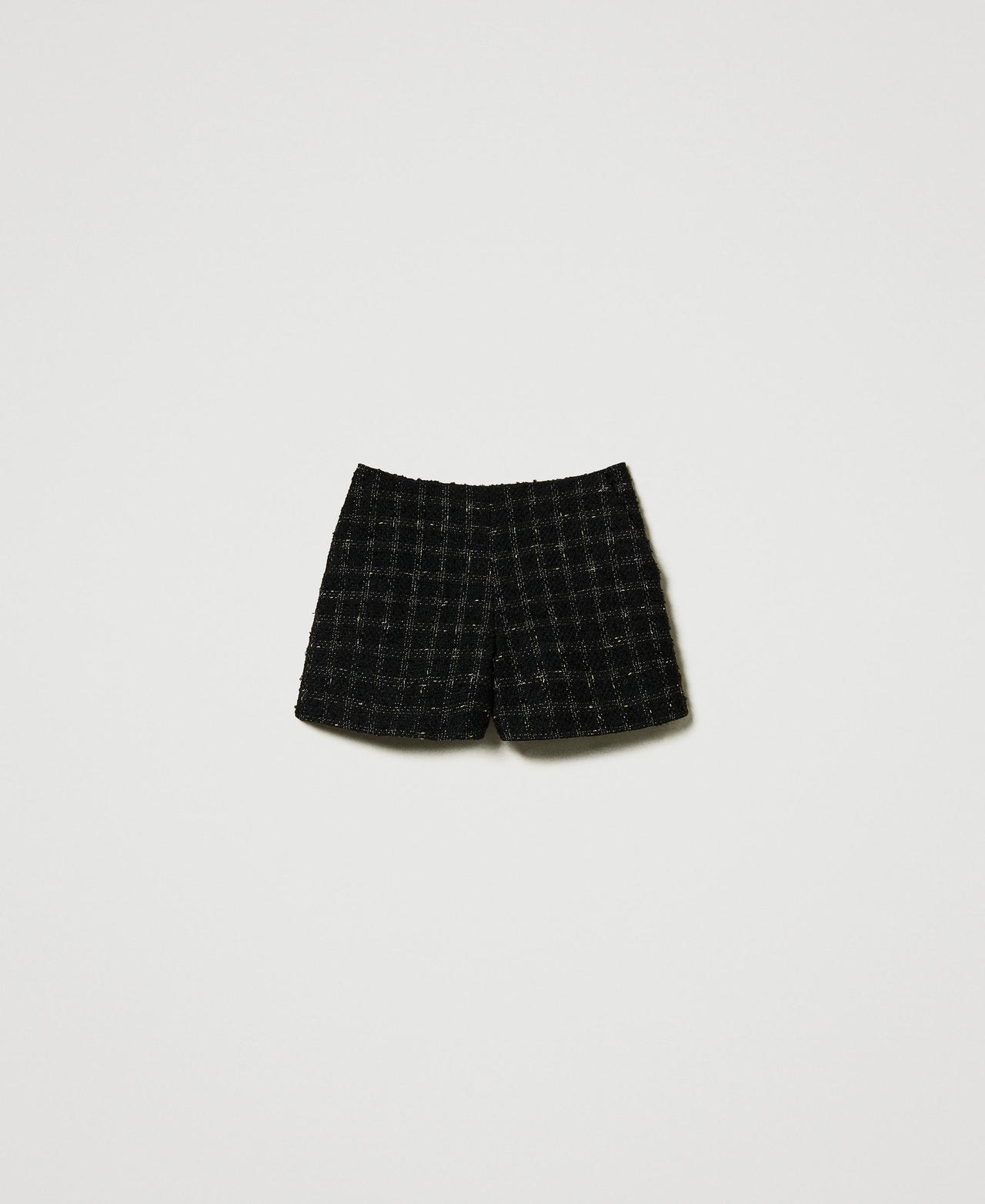 Scee by twin set Shorts bouclé a disegno check
