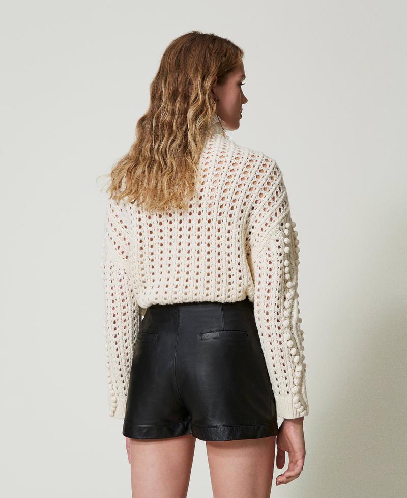 Scee By Twin Set Shorts 'Fairfax' In Pelle Con Zip