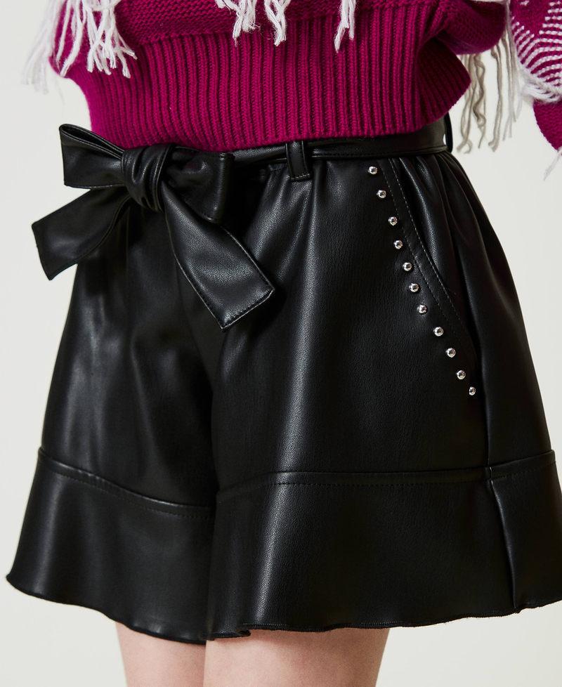 Scee By Twin Set Shorts Flare Con Borchie