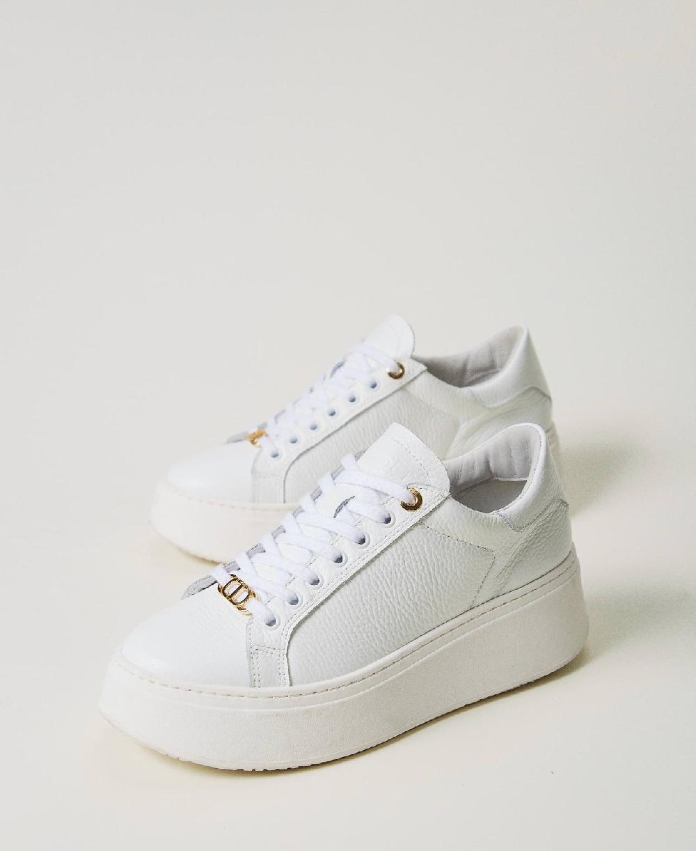 Scee By Twin Set Sneakers In Pelle