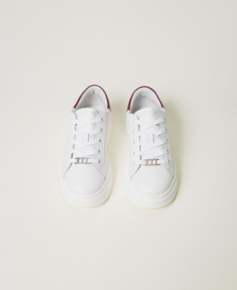 Scee By Twin Set Sneakers In Pelle Con Logo