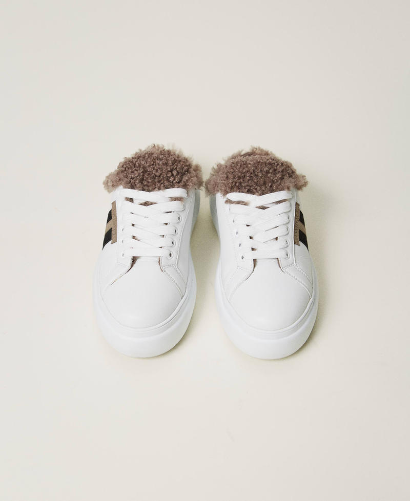 Scee By Twin Set Sneakers Slide Con Faux Fur