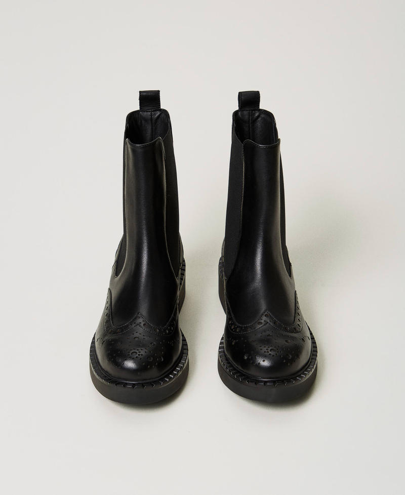 Scee By Twin Set Stivaletti Chelsea In Pelle