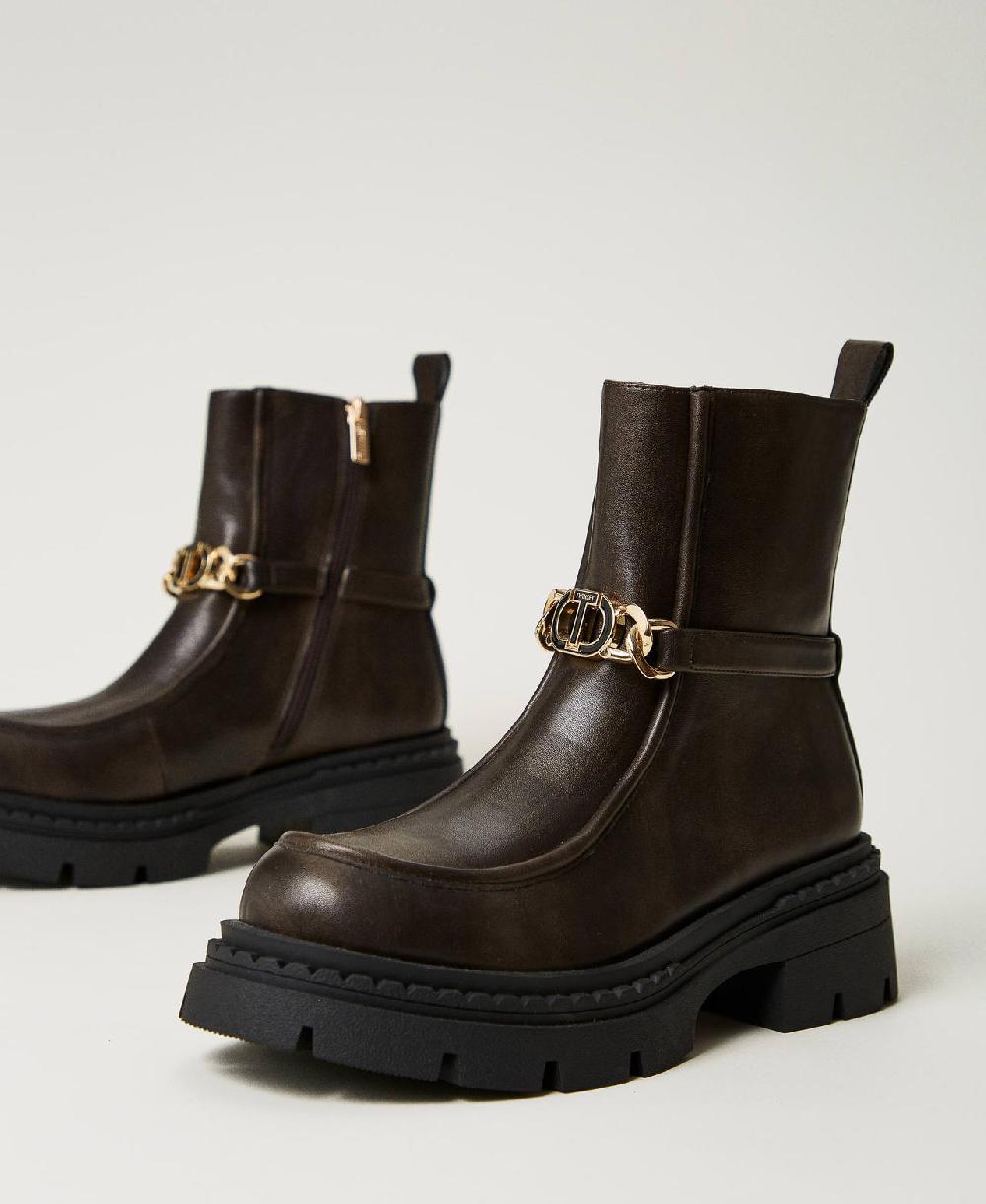 Scee By Twin Set Stivaletti Con Morsetto Oval T