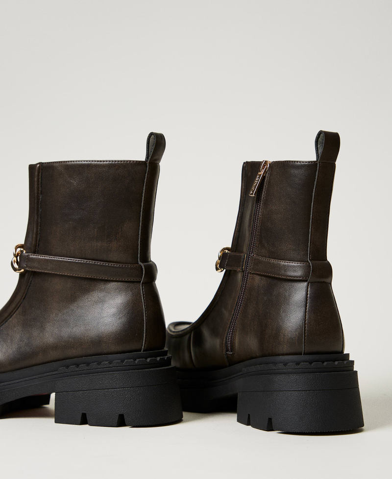 Scee By Twin Set Stivaletti Con Morsetto Oval T