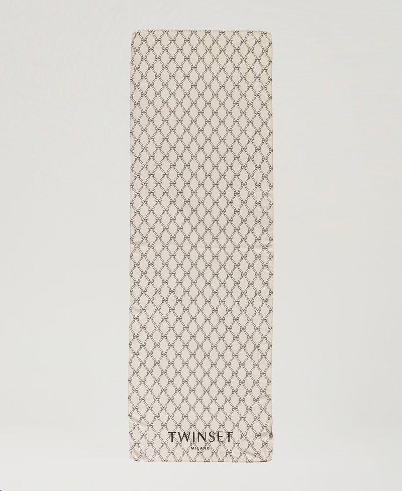 Scee By Twin Set Stola Con Stampa Fiocchi E Logo