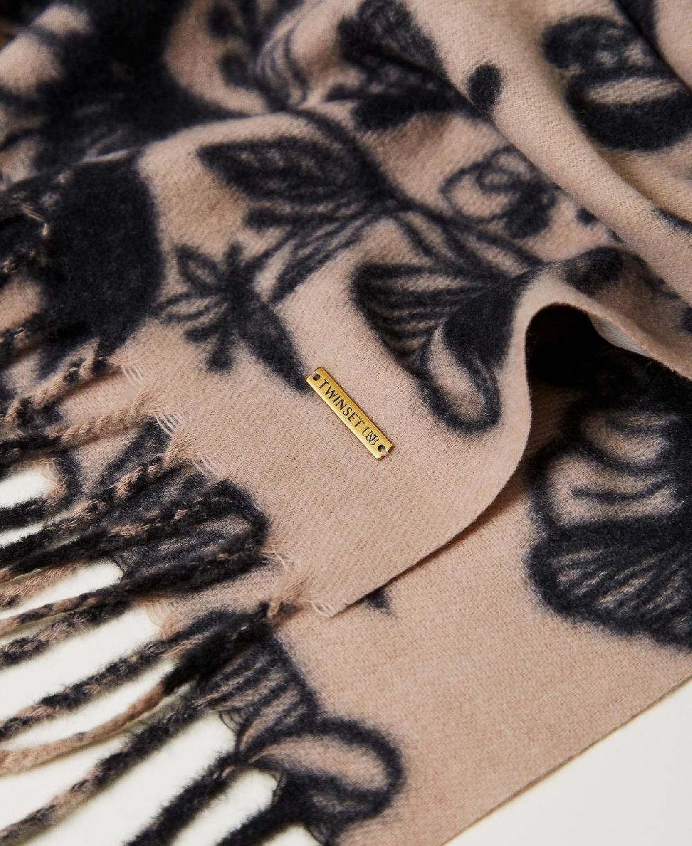 Scee By Twin Set Stola In Panno A Fiori