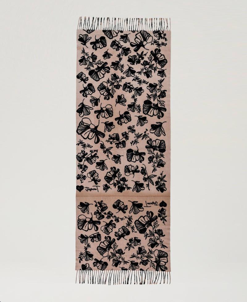 Scee By Twin Set Stola In Panno A Fiori