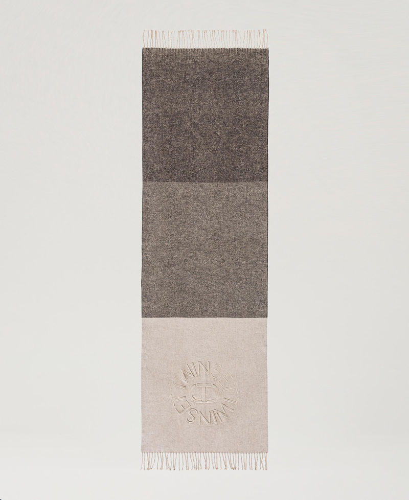 Scee By Twin Set Stola In Panno Con Frange