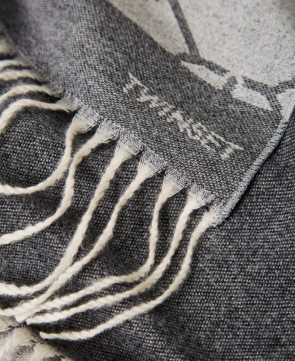 Scee By Twin Set Stola Jacquard Con Oval T