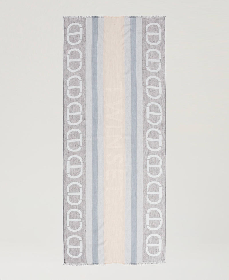 Scee By Twin Set Stola Jacquard Con Oval T