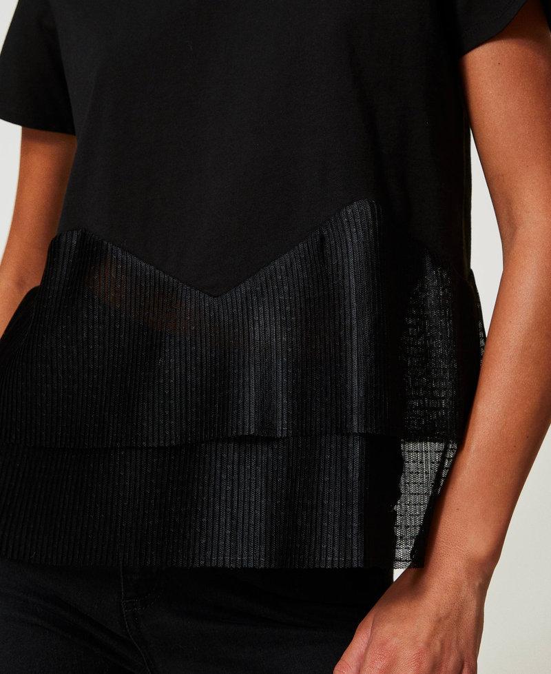 Scee By Twin Set T-shirt Con Balze In Tulle