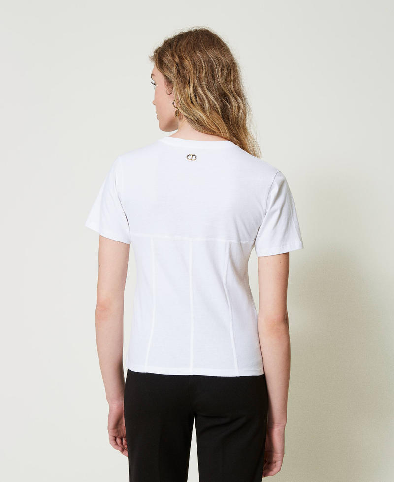 Scee By Twin Set T-shirt Con Costruzione Bustier