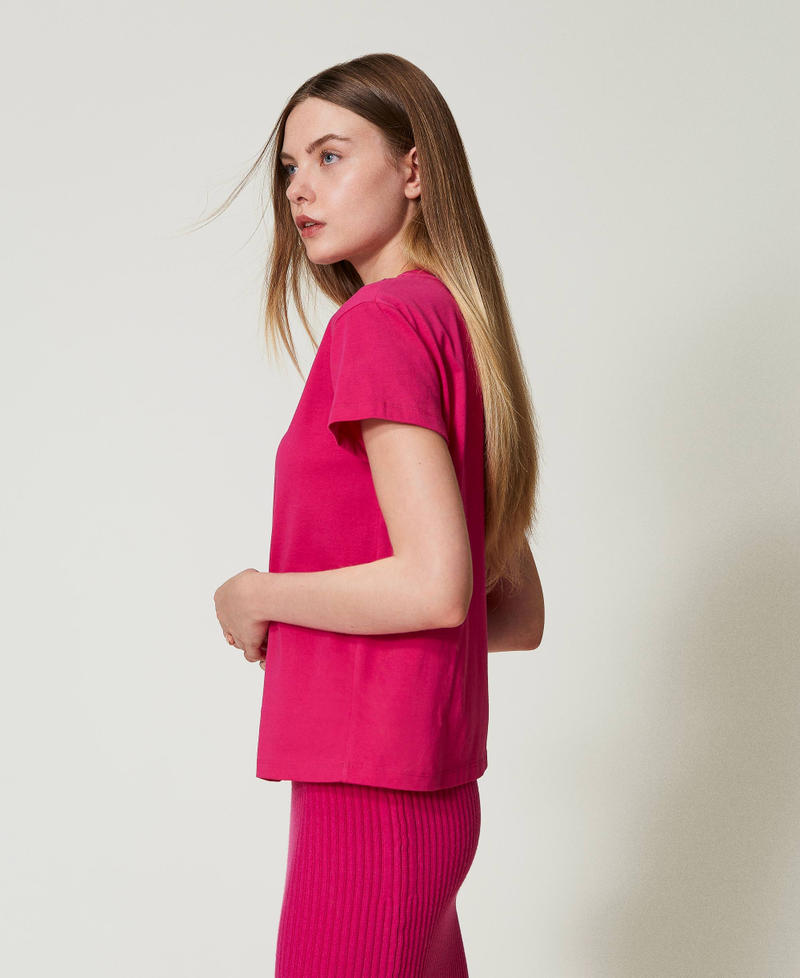 Scee By Twin Set T-shirt Con Frange Ricamate