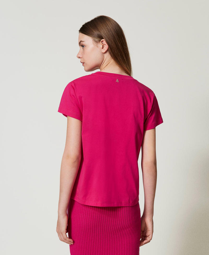 Scee By Twin Set T-shirt Con Frange Ricamate