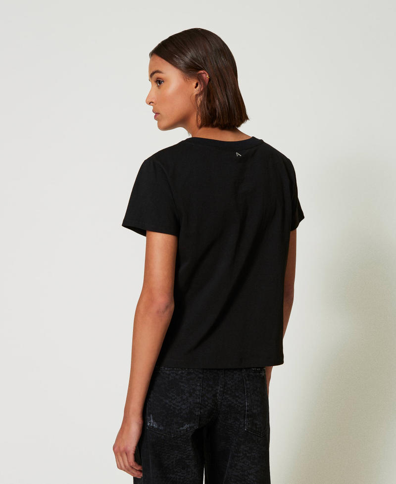 Scee By Twin Set T-shirt Con Ricami In Organza